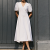 Robin Denim Maxi Dress - White